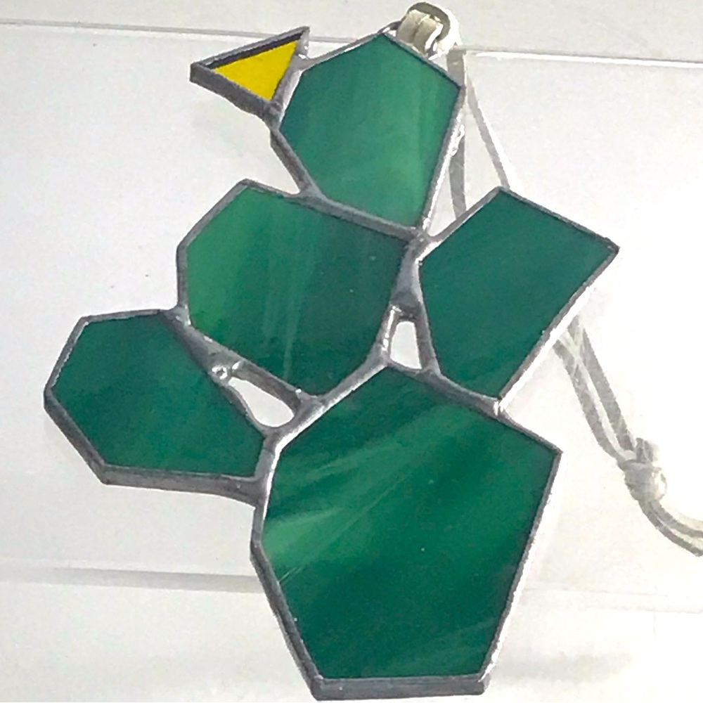 BREWER & MARR GLASSWORK - OPUNTIA Cactus Sun Catcher